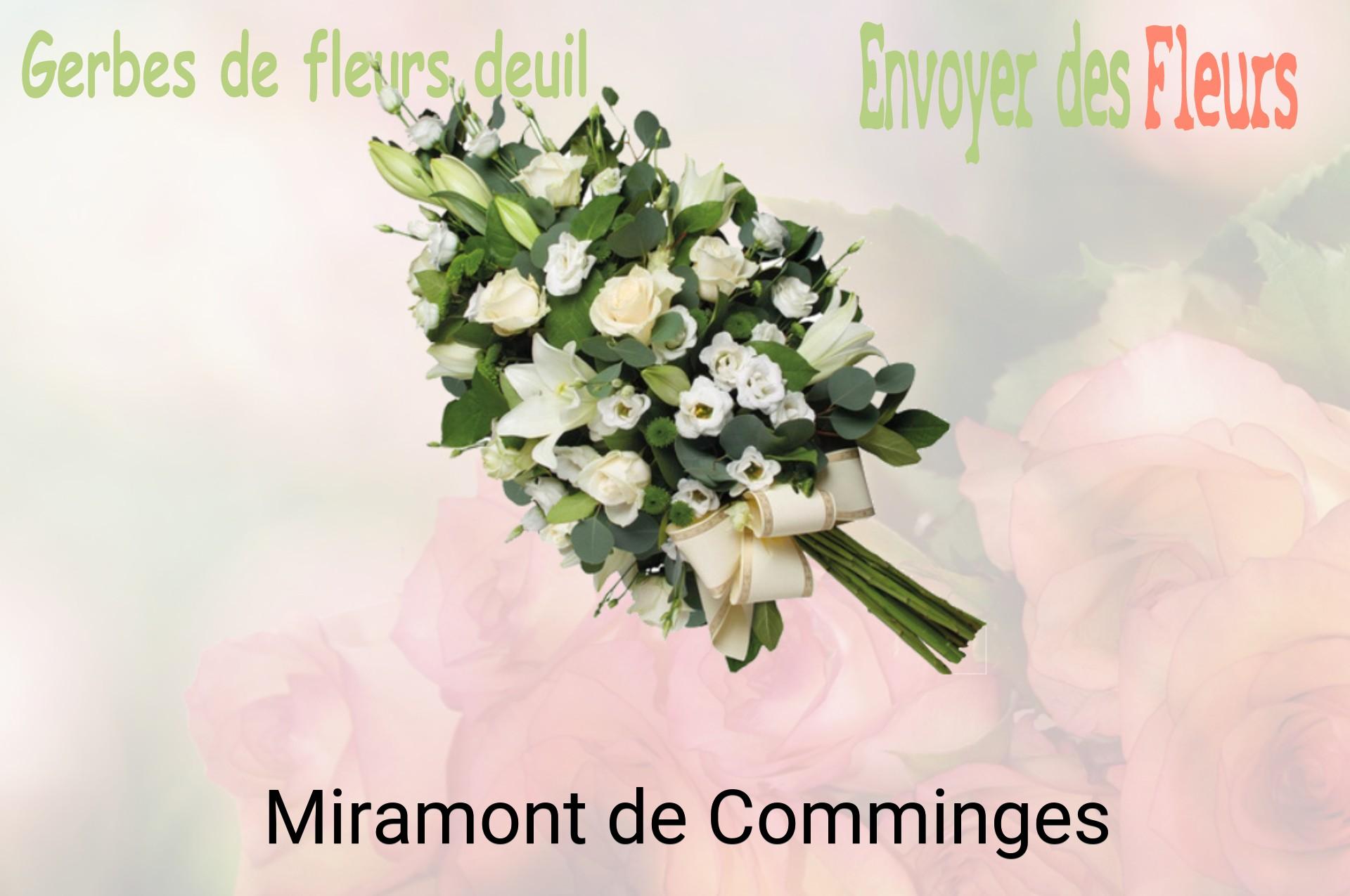 Gerbe de fleurs de deuil livrée à Miramont-de-Comminges